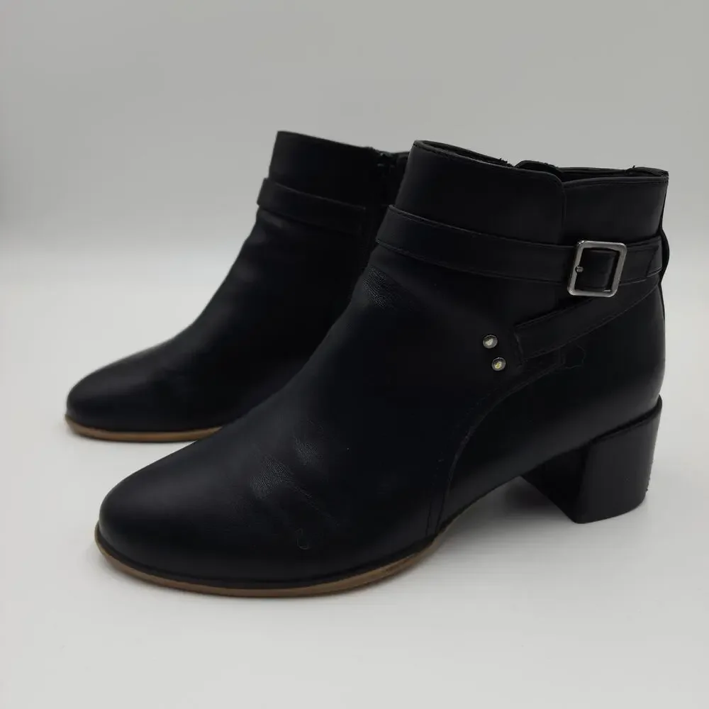 SOUL Naturalizer Women's Rachelle Black Booties Ankle Booties Size 7.5